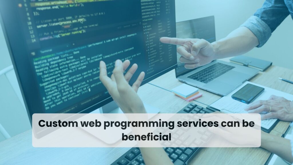 Custom web programming services can be beneficial